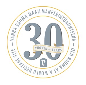 Vanha Rauma maailmanperintökohteena 30 vuotta - logo.