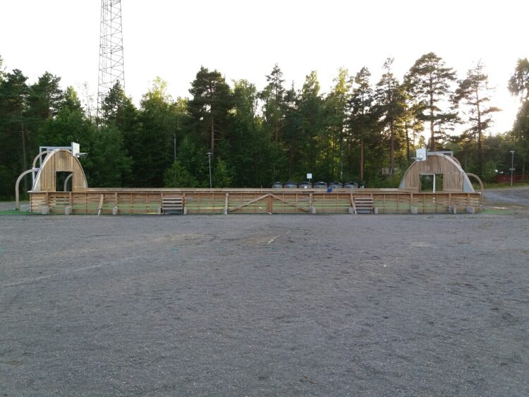 Mini stadium in Kaaro.