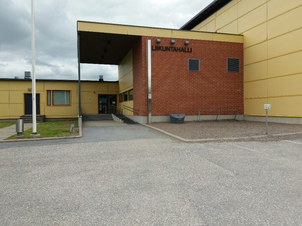 Lappi sports hall entrance.