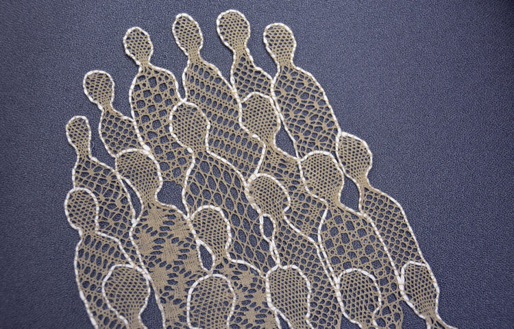 The winning entry in the lace design competition called Me Yhdessä (We Together)