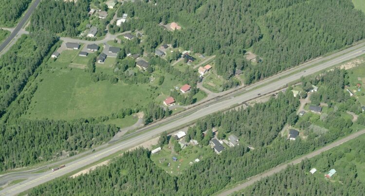 Aerial view of Luostarinkylä