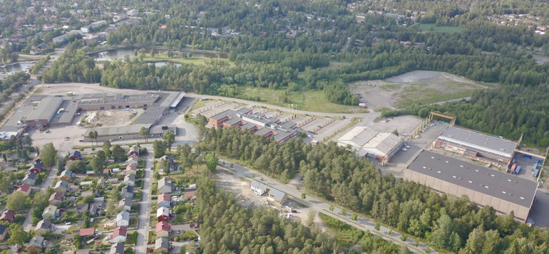 Aerial view of Kaivopuisto.