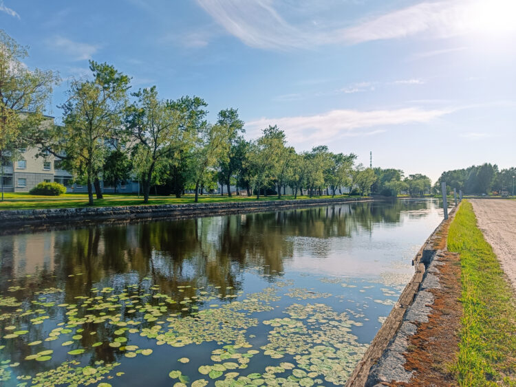 Rauma Canal in summer 2024
