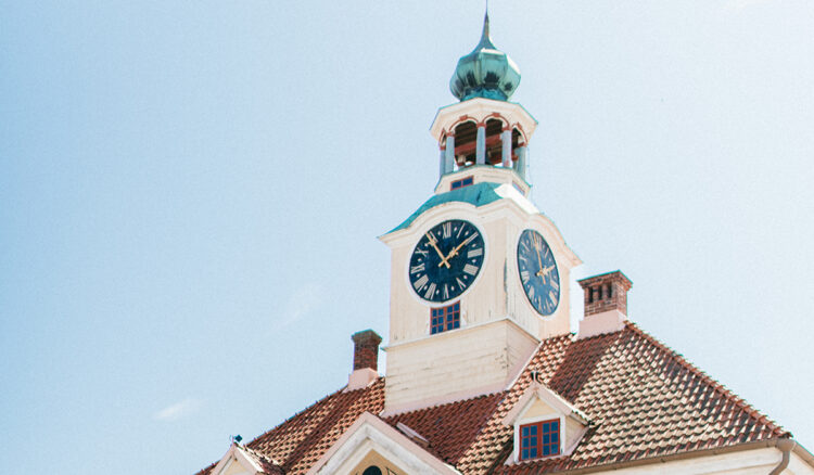 Old Town Hall clock and bell tower