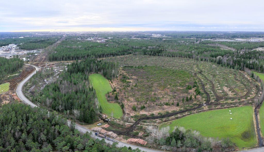 Lakarin koillinen alue ilmakuva.