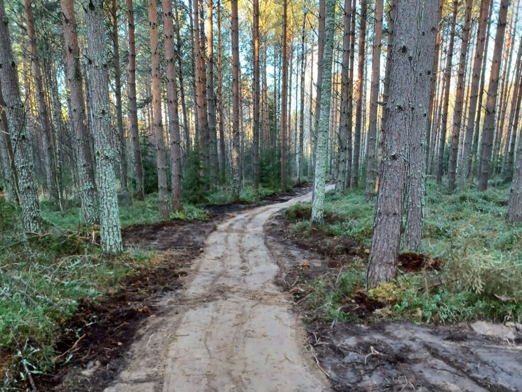 Rastastusreitin työmaa.